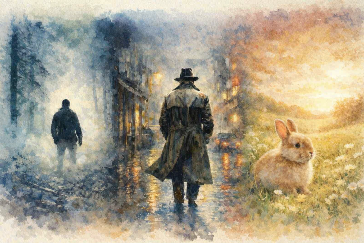 Book styles watercolour